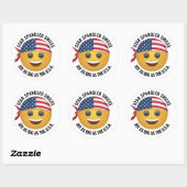 Stickers Visage Emoji Jaune (Feuille)