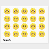 Stickers Visage Emoji Mad & Angry (Feuille)