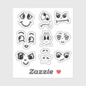 Stickers Visage idiot (Feuille)