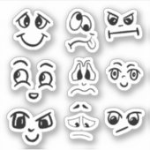 Stickers Visage idiot (Devant)