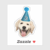 Stickers visage maman chien, Personnalisé visage f (Feuille)