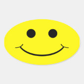 Stickers Visage Ovale Jaune (Devant)