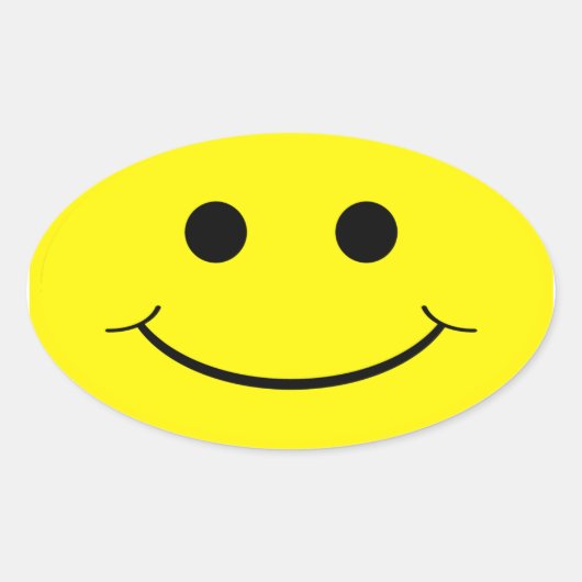 Stickers Visage Ovale Jaune (Devant)