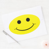 Stickers Visage Ovale Jaune (Enveloppe)