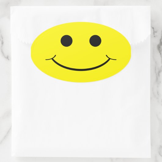 Stickers Visage Ovale Jaune (Sac)