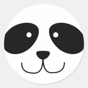 Stickers Visage Panda