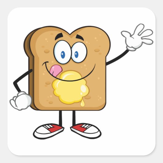 Stickers visage toast (Devant)