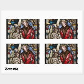 Stickers Vitre de l'église de Jésus Baptême Sticke (Feuille)