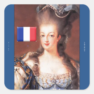 Stickers Vive La France Marie Antoinette