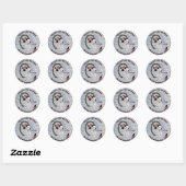 Stickers Voeux de Noël Westie - Customisez-Les ! (Feuille)