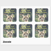 Stickers : "Voir le monde à travers mes yeux" chat (Feuille)