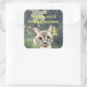 Stickers : "Voir le monde à travers mes yeux" chat (Sac)