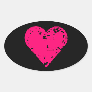 Stickers Voiture Coeur Rose Perdu