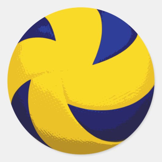 Stickers Volley-ball Spiral (Devant)