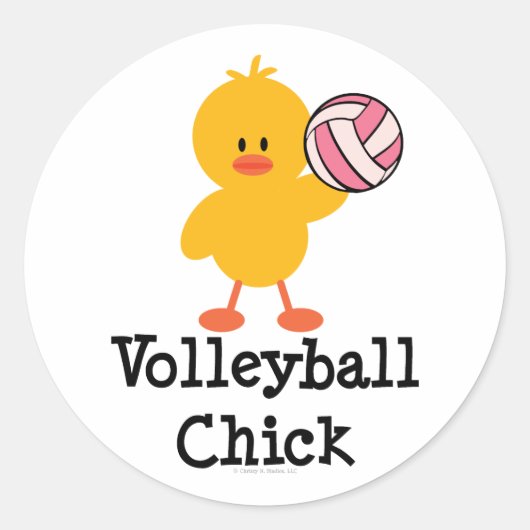 Stickers Volleyball Chick (Devant)