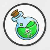 Stickers Voodoo Token Grand Cercle étanche (Design 2)