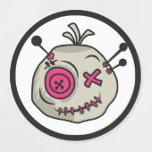 Stickers Voodoo Token Grand Cercle étanche (Design 1)