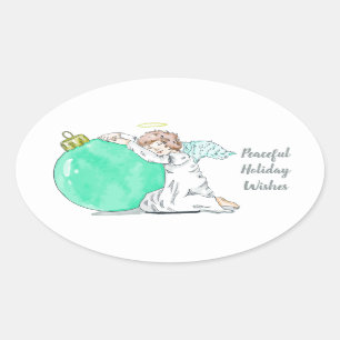 Stickers voor aangepaste kersttekst