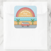 Stickers voor aangepaste locatie surfer (Tas)