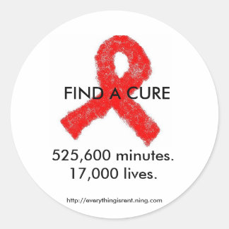 STICKERS voor aidsbewustzijn