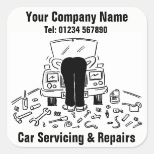 Stickers voor autowerkplaatsen & reparatiebedrijve