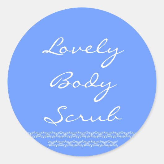 Stickers voor Body Scrubs (Voorkant)