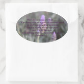 Stickers voor Christelijke Faith Scripts Oval Lave (Tas)