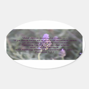 Stickers voor Christelijke Faith Scripts Oval Lave