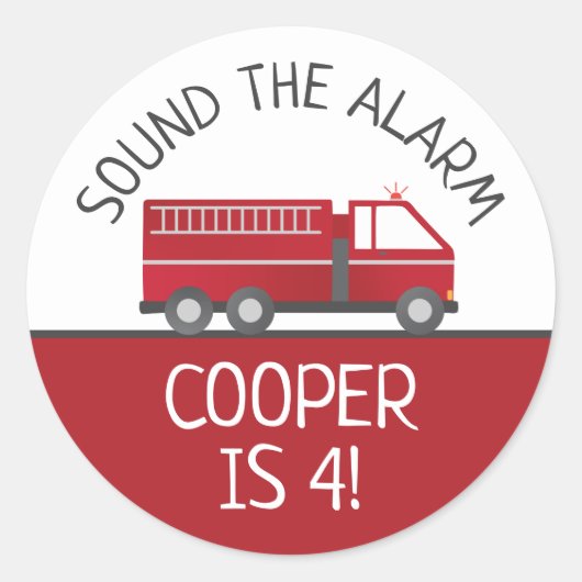 Stickers voor de brandweer rond de vrijdag (Voorkant)