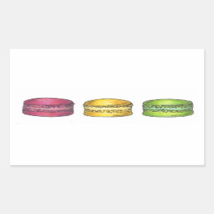 Stickers voor de Franse Macaron Cookie in Macarons