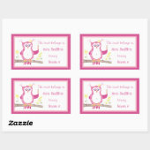 Stickers voor de roze Owl Teacher Library (Vel)