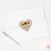 Stickers voor de Rustic Burlap en Sunflower Weddin (Envelop)