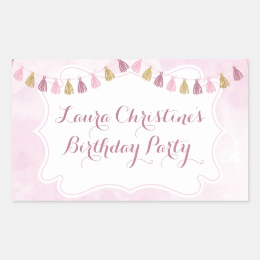 Stickers voor een verjaardagsfeestje (Voorkant)