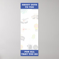Stickers voor erkenning poster beloning werknemers