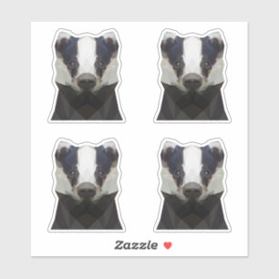 Stickers voor geometrische dassen