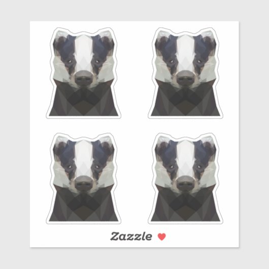 Stickers voor geometrische dassen (Vel)