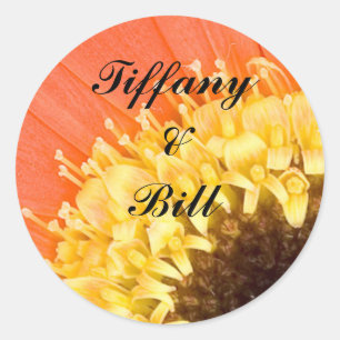 Stickers voor gevlochten florale envelop