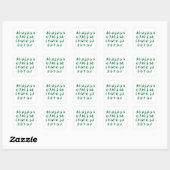 Stickers voor groene alfabet (Vel)