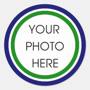 Stickers voor groene en blauwe Sjabloon