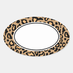 Stickers voor het afdrukken van leopard Animal