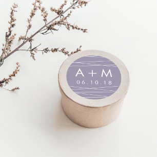 Stickers voor het bindhuwelijk   Lila grijs