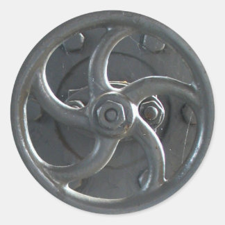 Stickers voor het regelwiel van de stoommotordruk