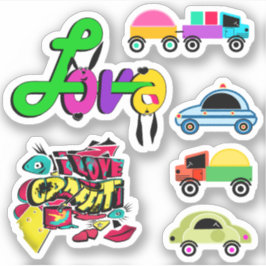Stickers voor jongen , voor jongen , auto , liefde