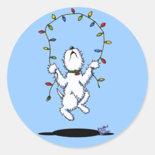 Stickers voor kerstfeestjes