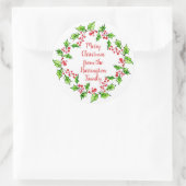 Stickers voor kerstmis met aangepaste tekst (Tas)