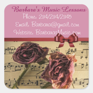 Stickers voor muziekopleiding