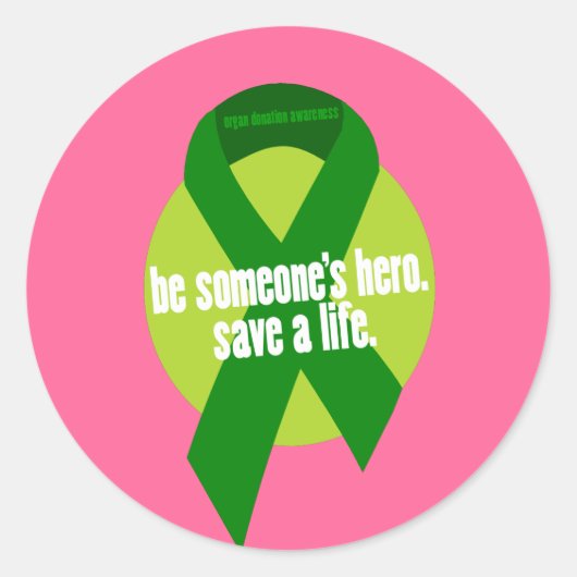 Stickers voor orgaandonatie bewustzijn (Voorkant)