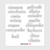  Stickers voor Panterpitspecerijen (Vel)