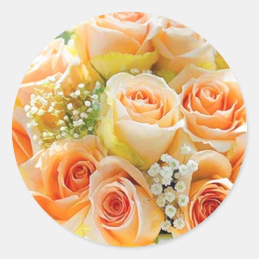 Stickers voor perzikschroefdop Roos (Voorkant)
