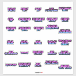 Stickers voor planbord voor training van het hele